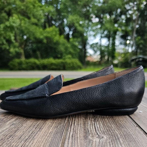 Franco Sarto Belamour Slip On Leather Loafers Shoes Flats Size US 7 Pointed Toe - Picture 9 of 11